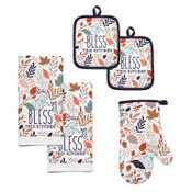 Wholesale - 5pk "BLESS THIS KITCHEN" PRINTED KITCHEN SET C/P 60, UPC: 073558820956